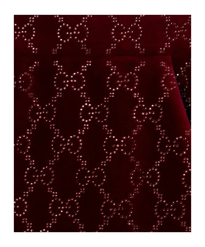 Gucci Embroidered Velvet Trousers