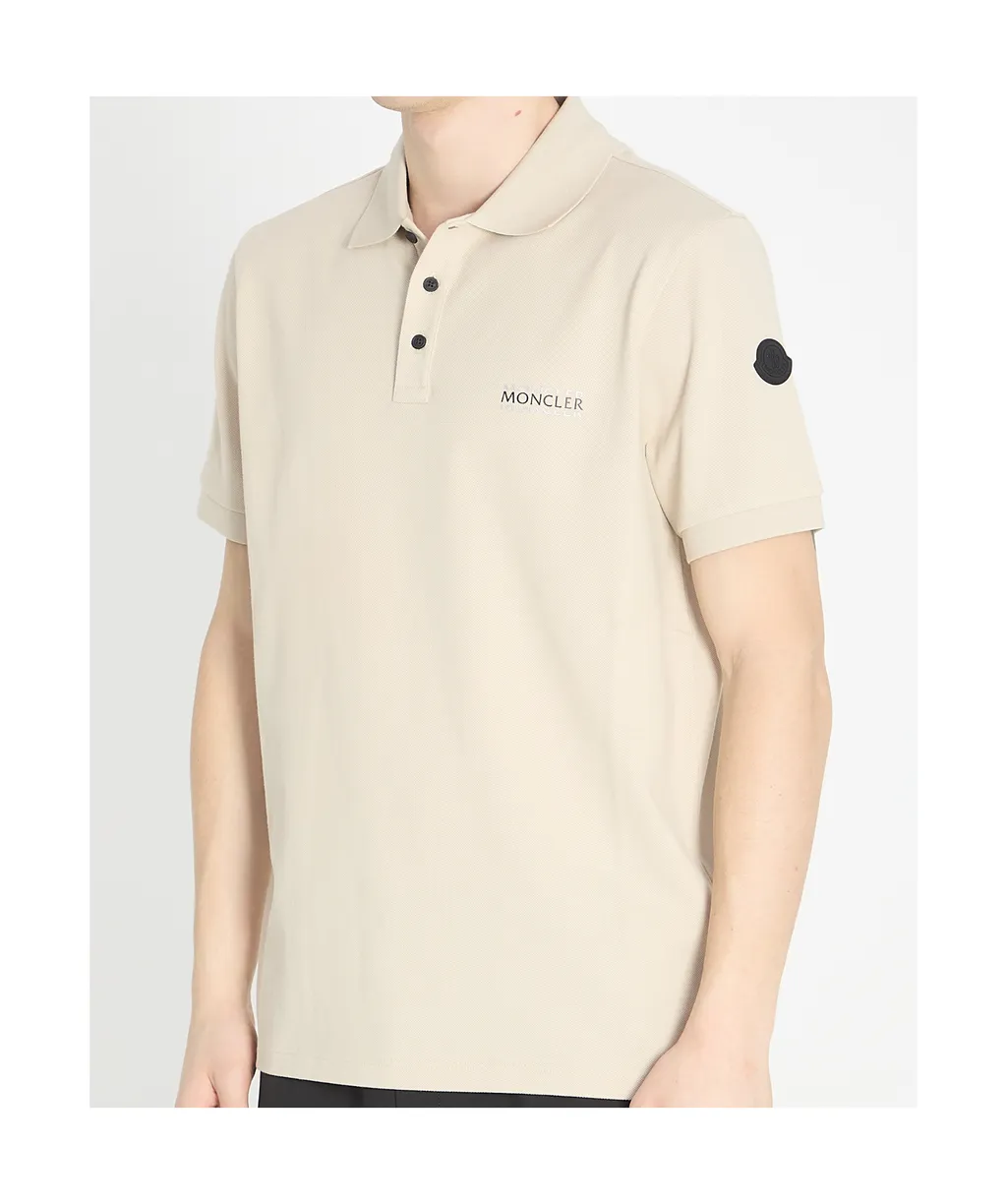 Moncler Logo-Patch Short-Sleeved Polo Shirt