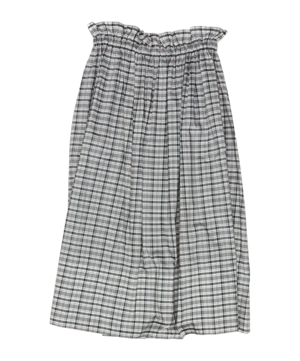Jil Sander Checked Ruched Skirt