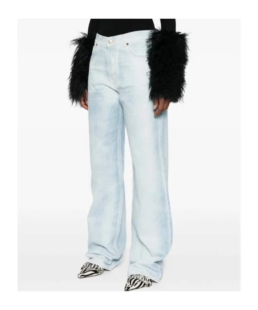 Haikure Korea High-Rise Straight Jeans