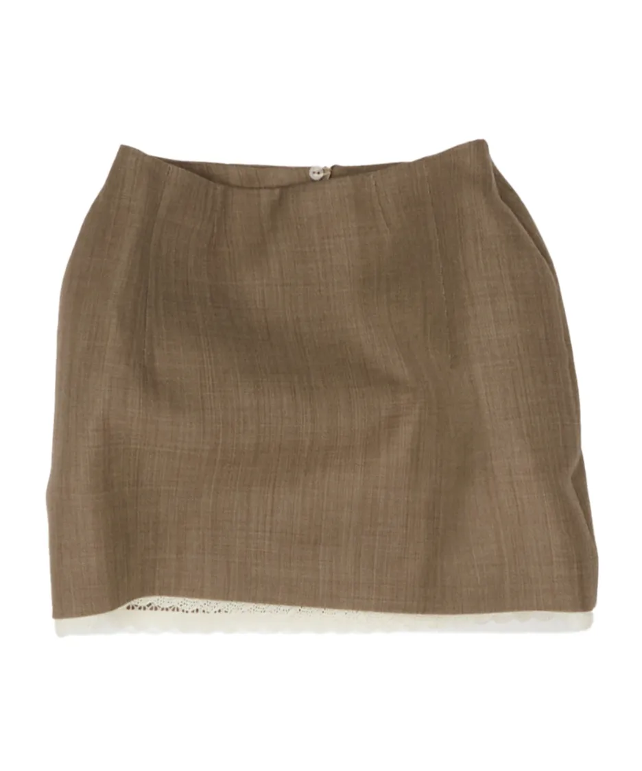 Magda Butrym Lace-Trim Mini Skirt