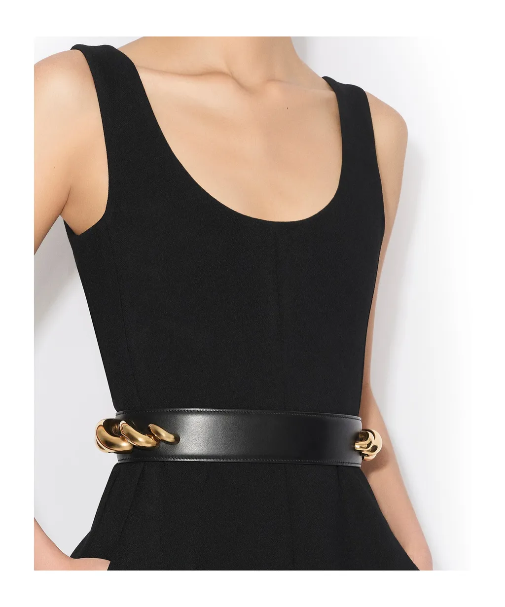 Round Crepe Wool Jumpsuit