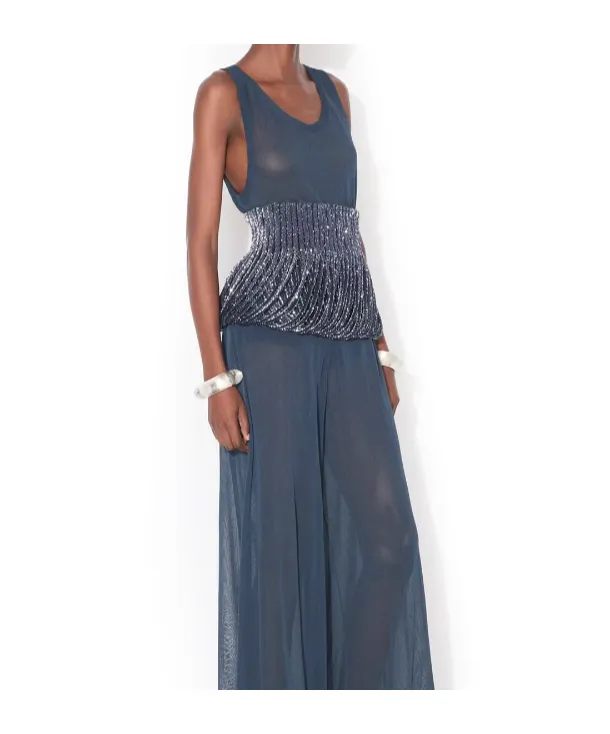 Sequin Knit Belt