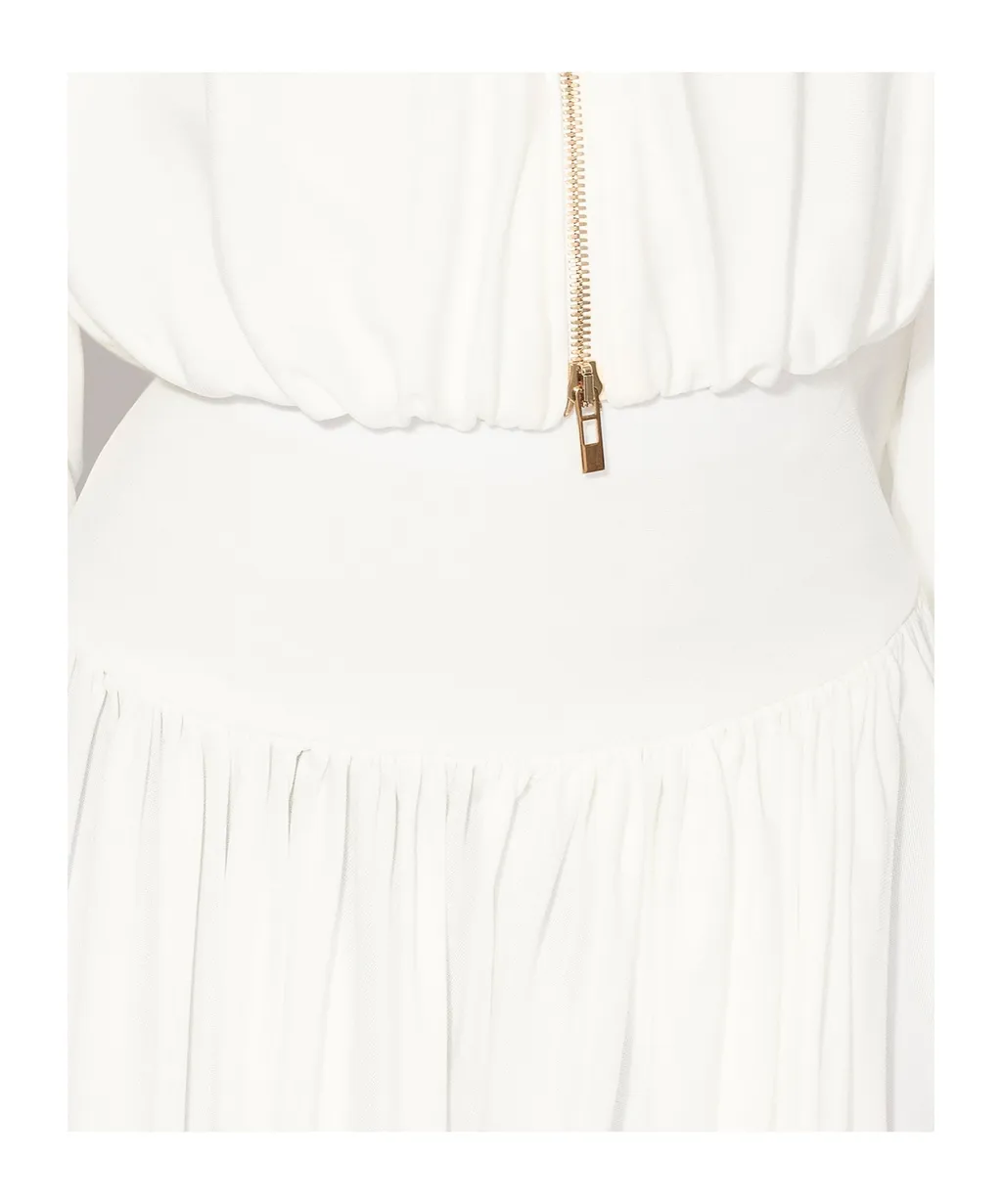 Twisted Fluid Jersey Skirt