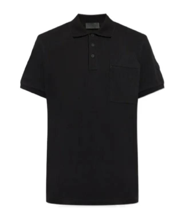 Moncler Logo-Patch Short-Sleeved Polo Shirt