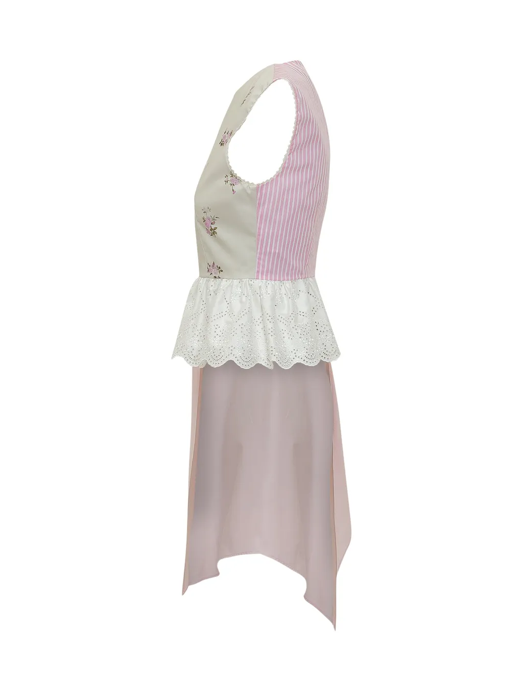 Msgm Asymmetric Panelled Top