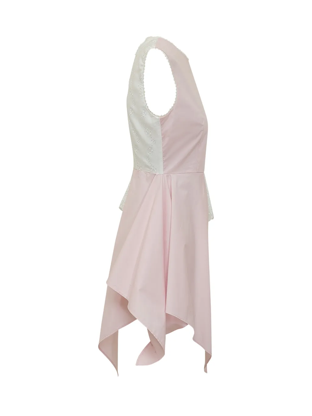 Msgm Asymmetric Panelled Top
