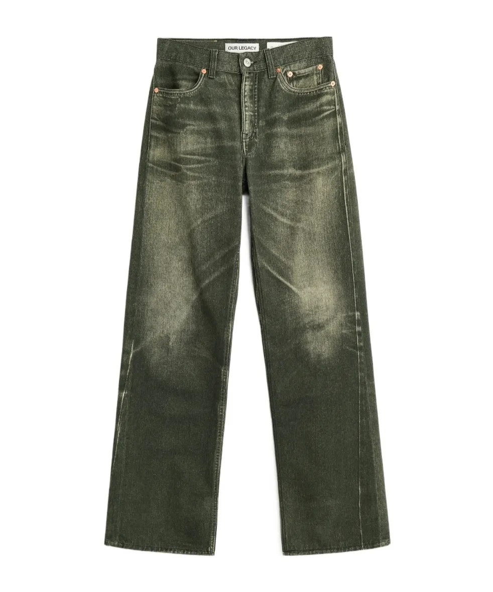 Our Legacy Aurora-Print Straight Leg Jeans