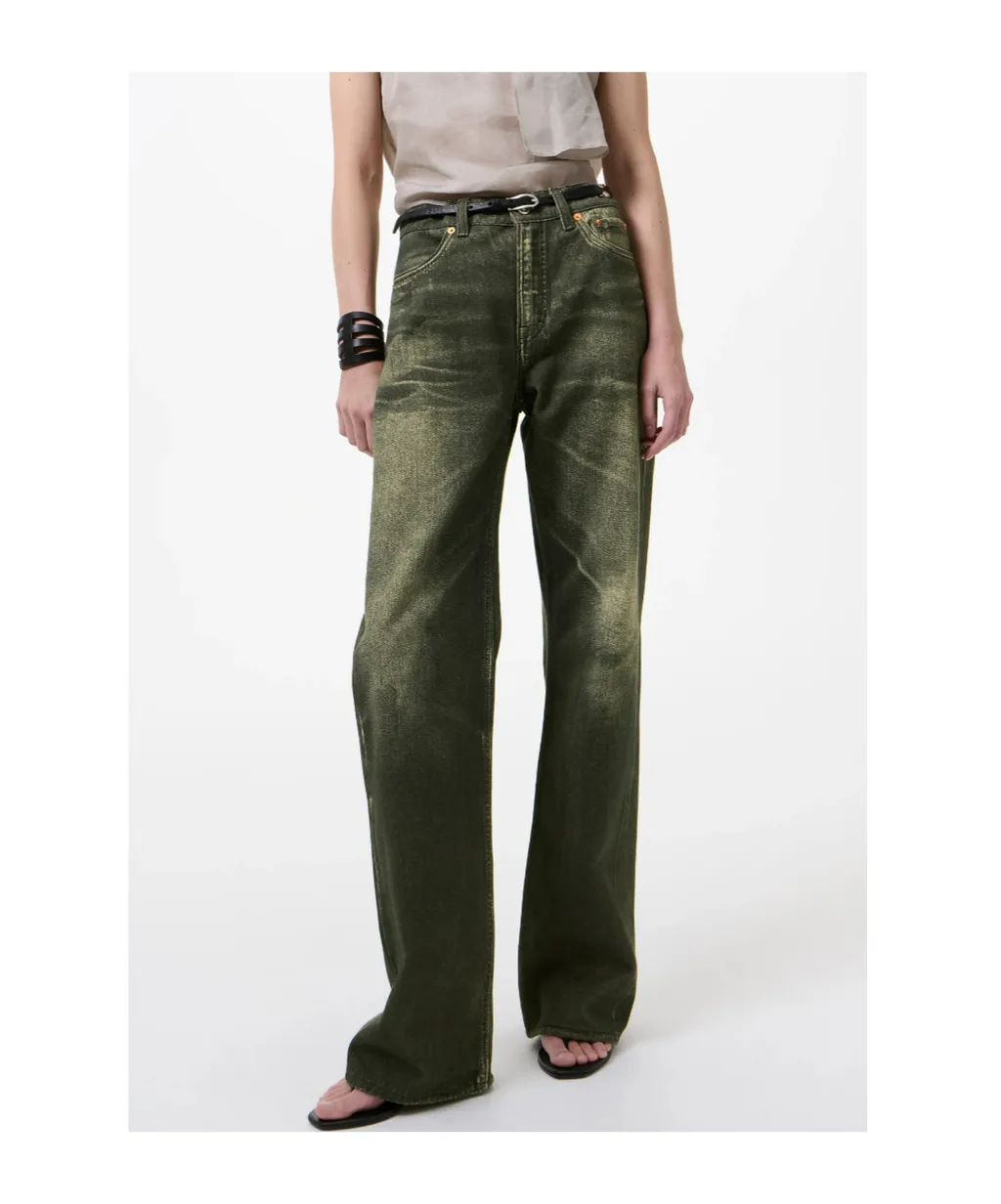 Our Legacy Aurora-Print Straight Leg Jeans
