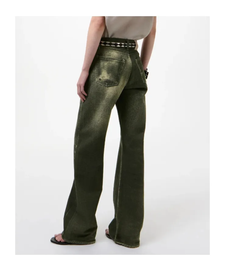 Our Legacy Aurora-Print Straight Leg Jeans
