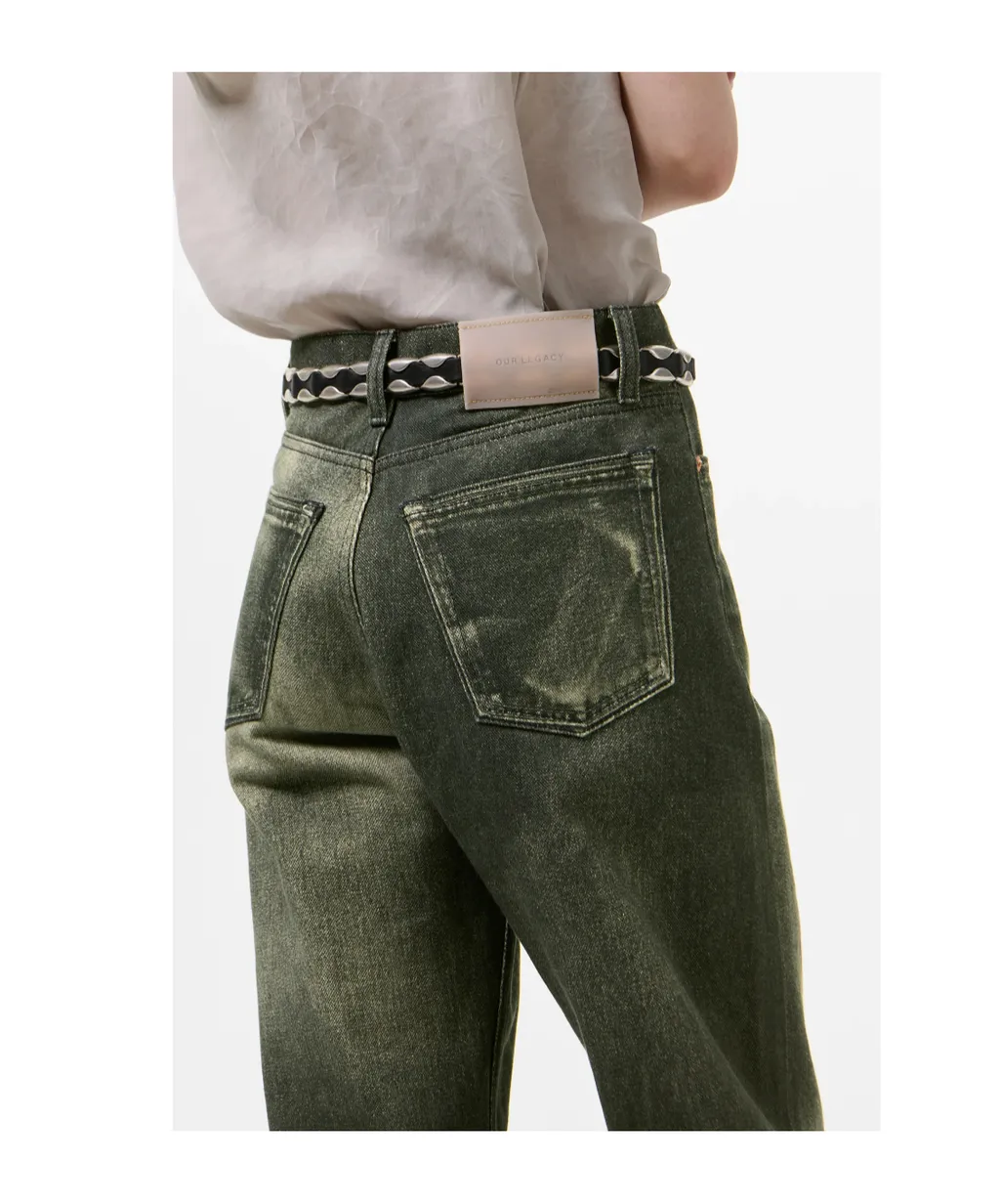 Our Legacy Aurora-Print Straight Leg Jeans