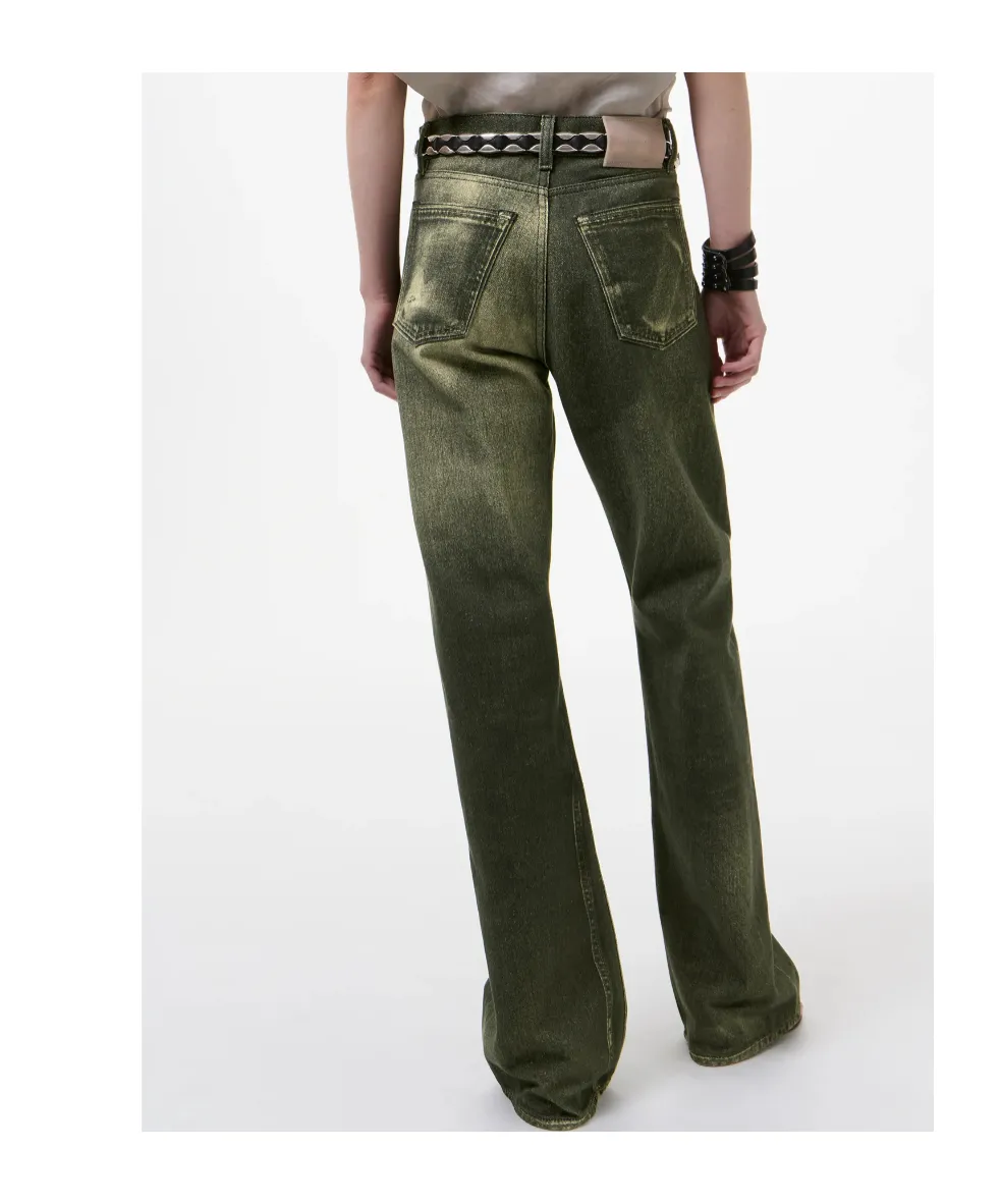 Our Legacy Aurora-Print Straight Leg Jeans