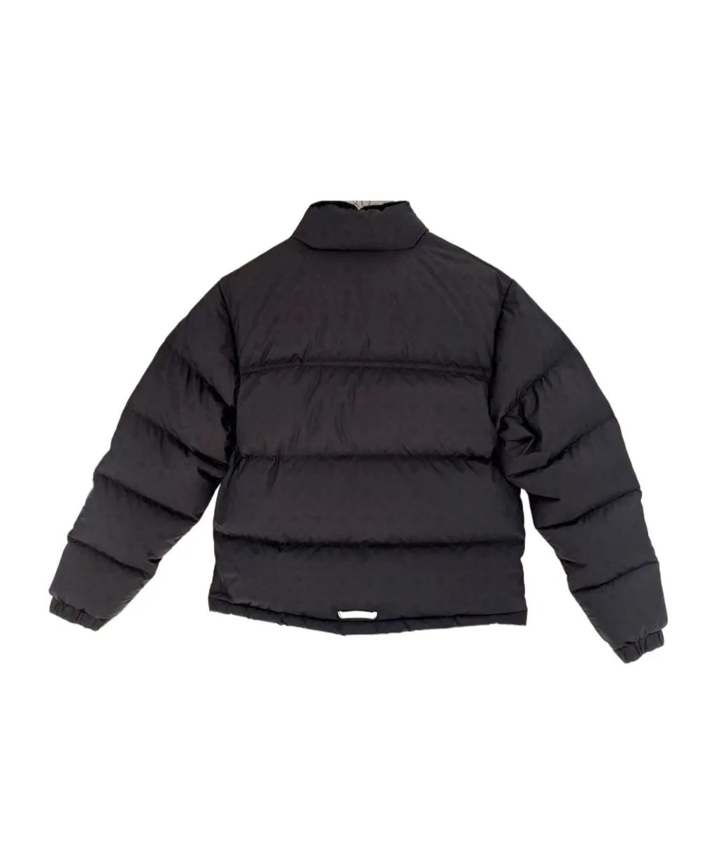 Dark Patterned Down Jacket