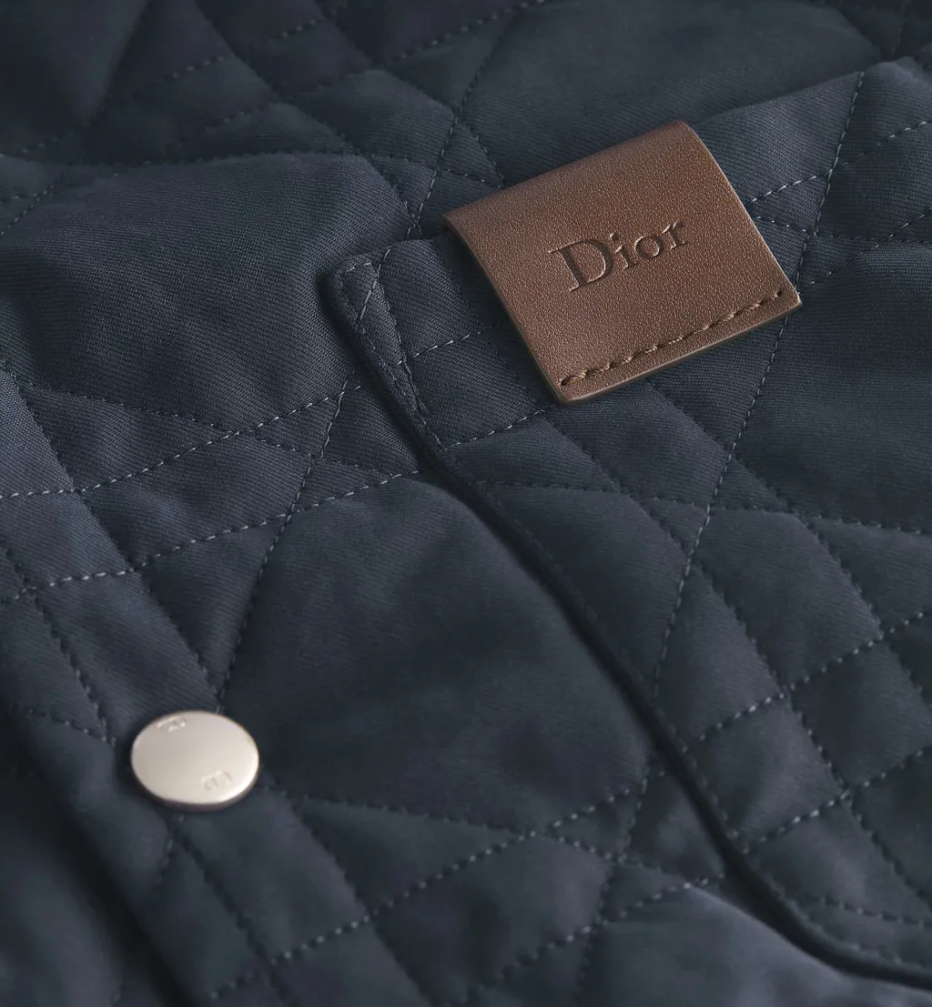Cannage Overshirt With Leather Dior Patch