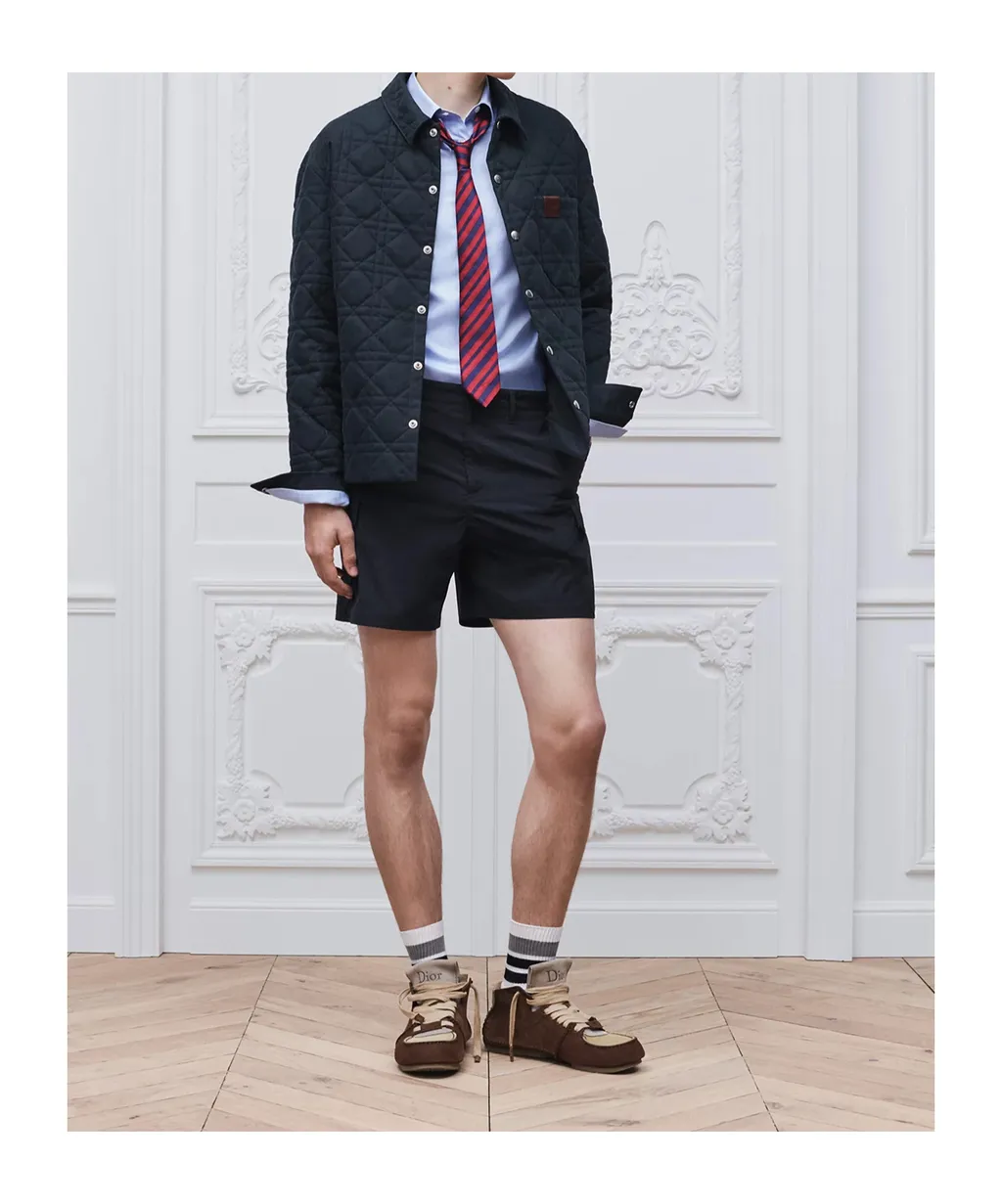 Cannage Overshirt With Leather Dior Patch
