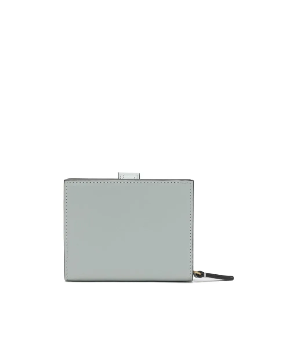 Paddington Square Wallet In Aqua Blue Leather