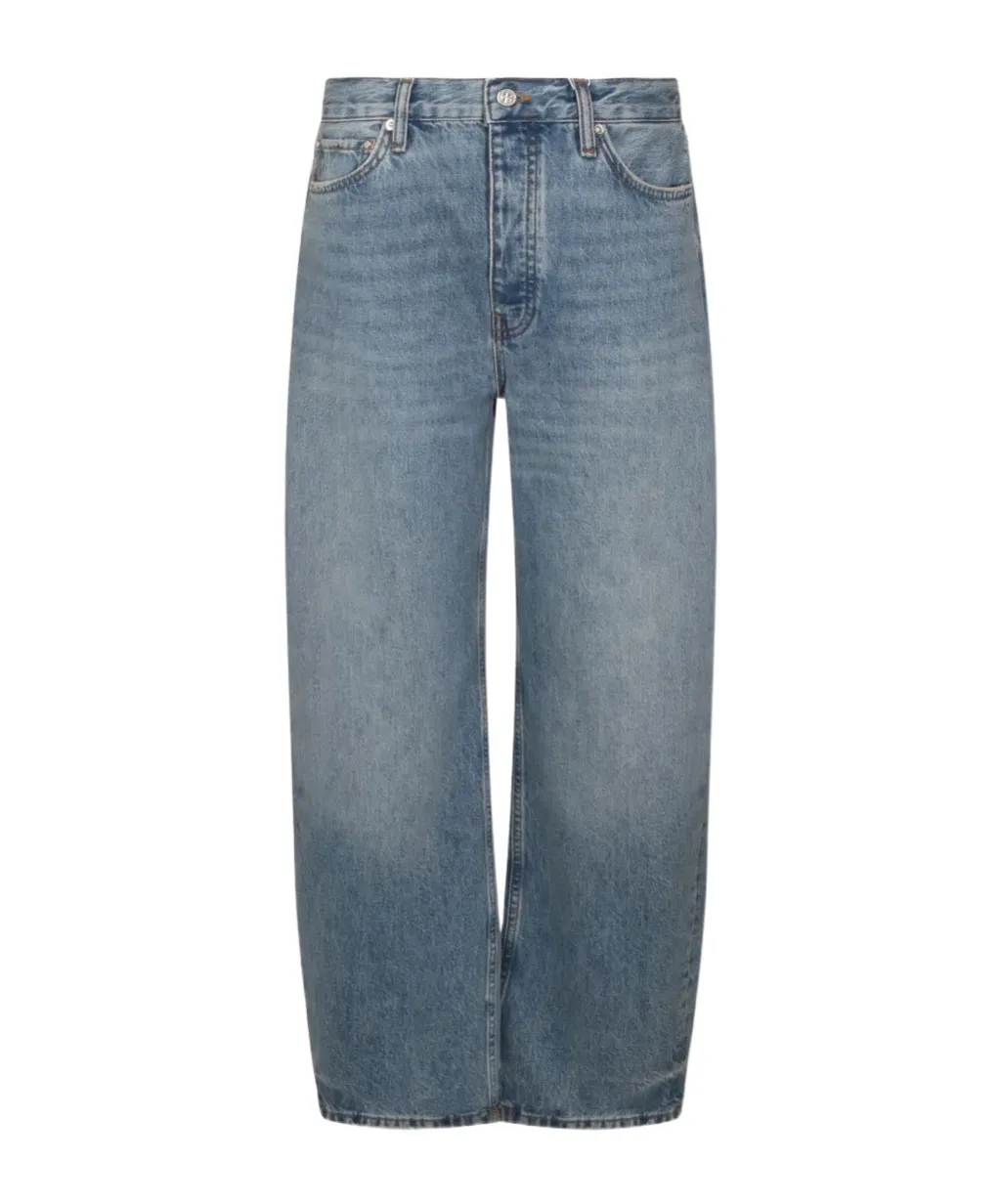 Anine Bing High-Rise Straight Jeans