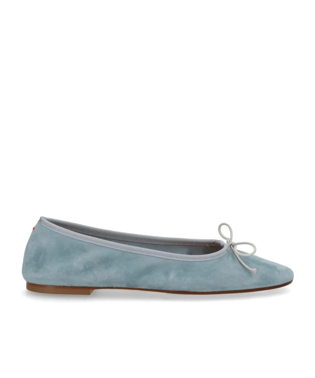 Aeyde Bow Detailed Slip-On Flats