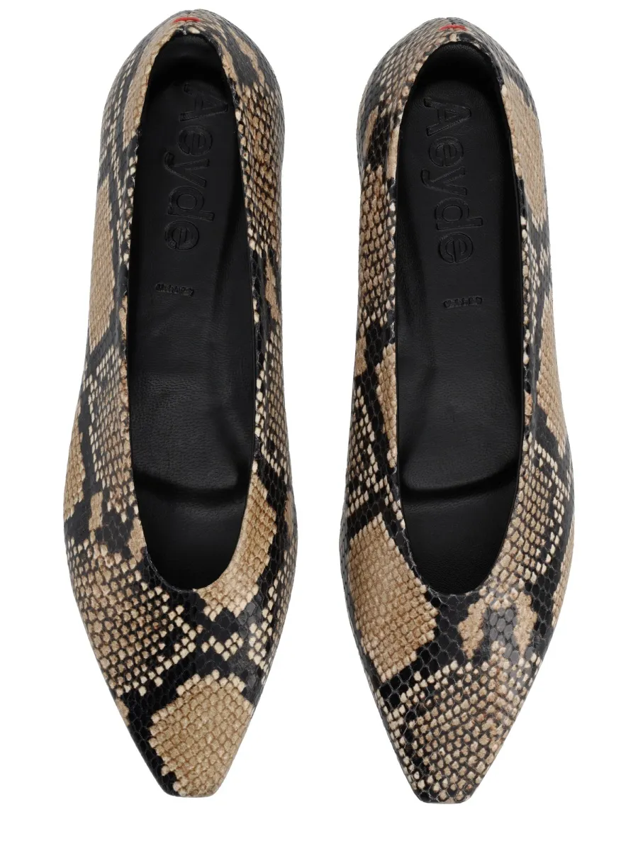 Aeyde Betty Printed Ballerina Shoes
