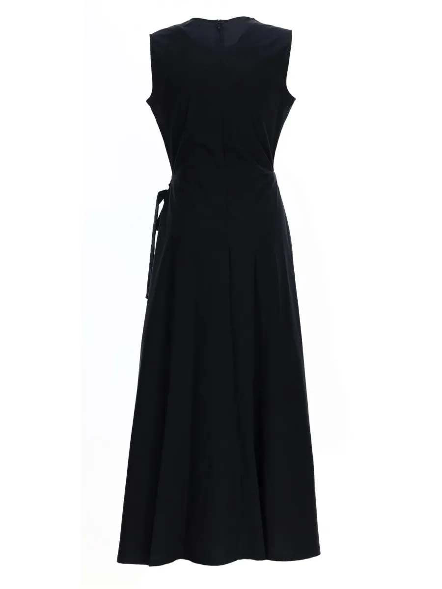 A Mid-Length Pleated Dress