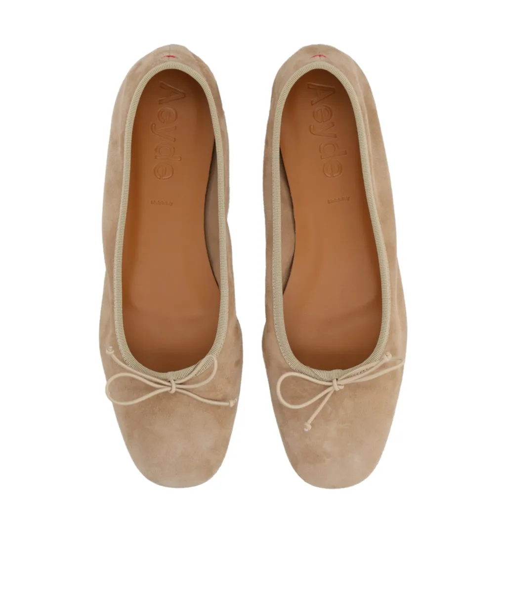 Aeyde Tiby Bow Detailed Slip-On Flat Shoes