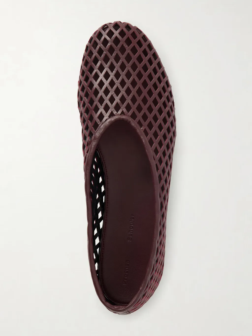 Tee Perforated Leather Ballet Flats