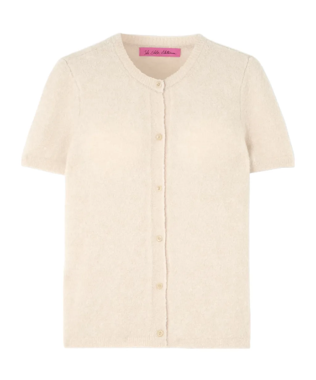 Cashmere And Silk Blend Boucle Cardigan