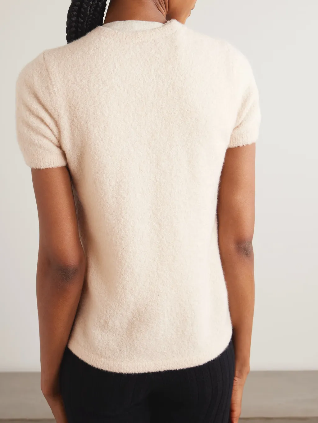 Cashmere And Silk Blend Boucle Cardigan