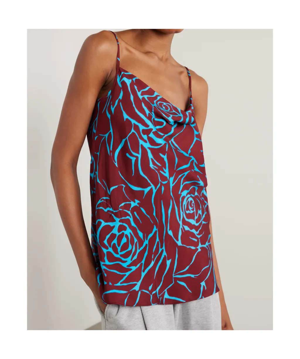 Draped Printed Camisole