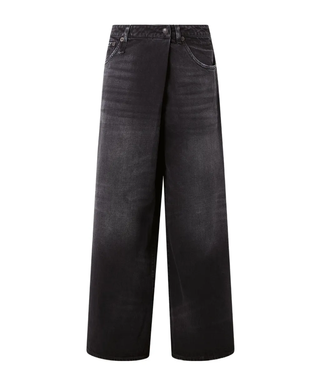 Nico Wrap-Effect Boyfriend Jeans