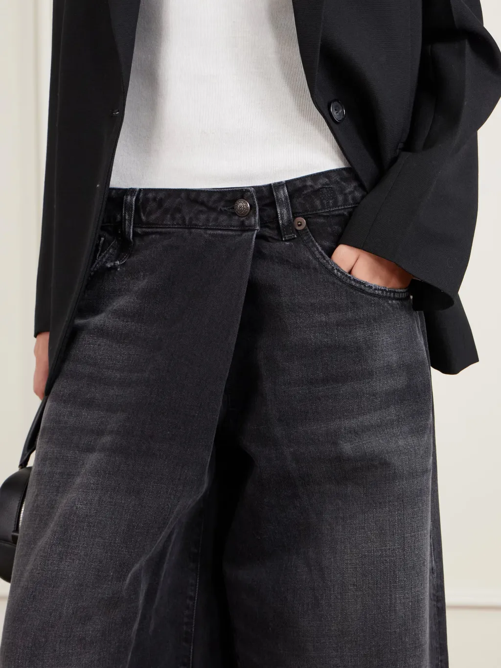 Nico Wrap-Effect Boyfriend Jeans