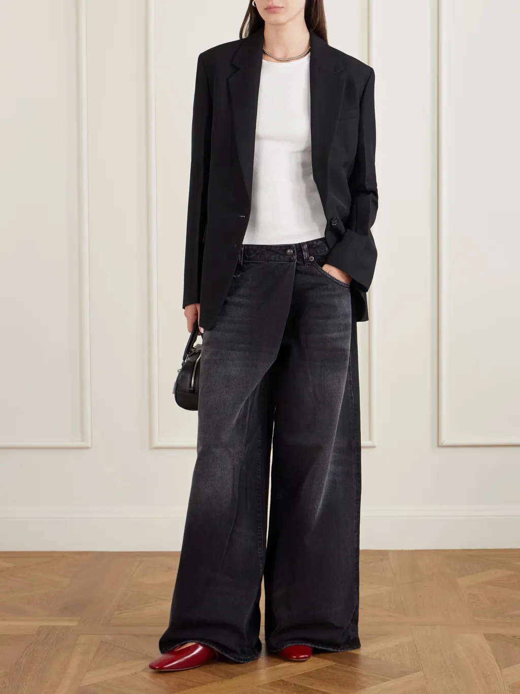 Nico Wrap-Effect Boyfriend Jeans