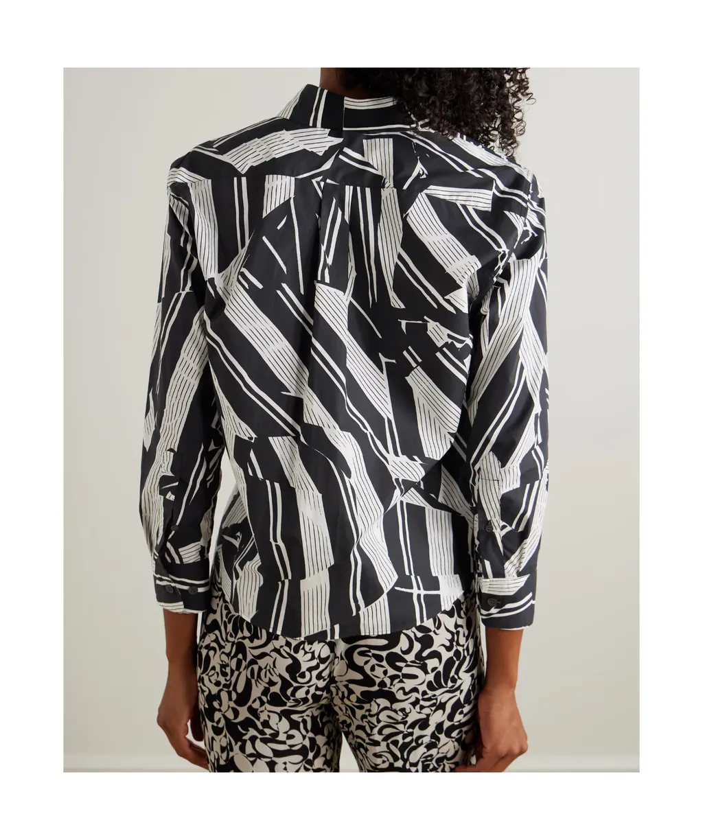 Printed Cotton-Poplin Shirt