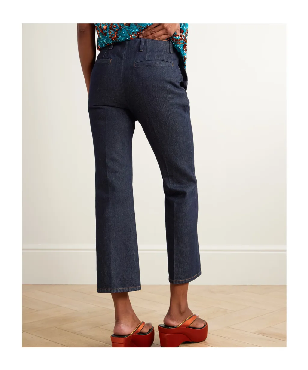 High-Waisted Flared Jeans