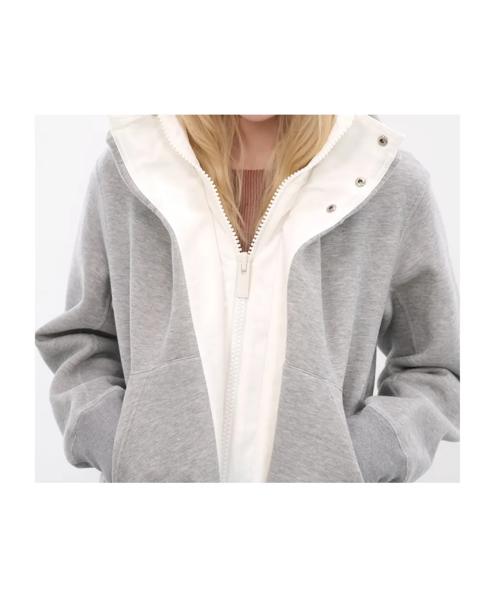Long-Sleeved Hooded Jacket