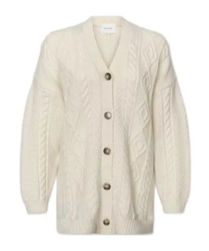 Cable-Knit Merino Cardigan