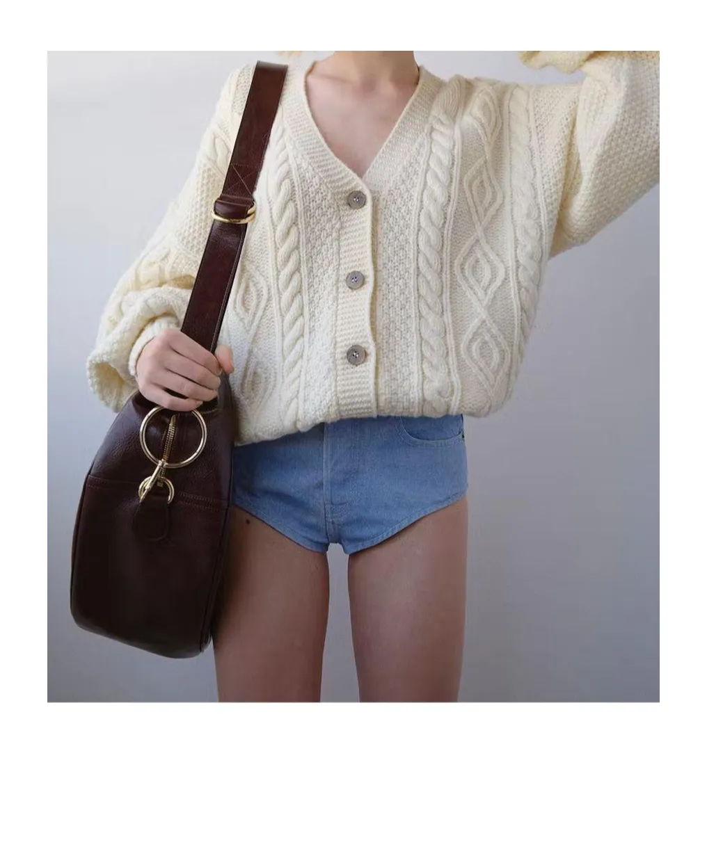 Cable-Knit Merino Cardigan