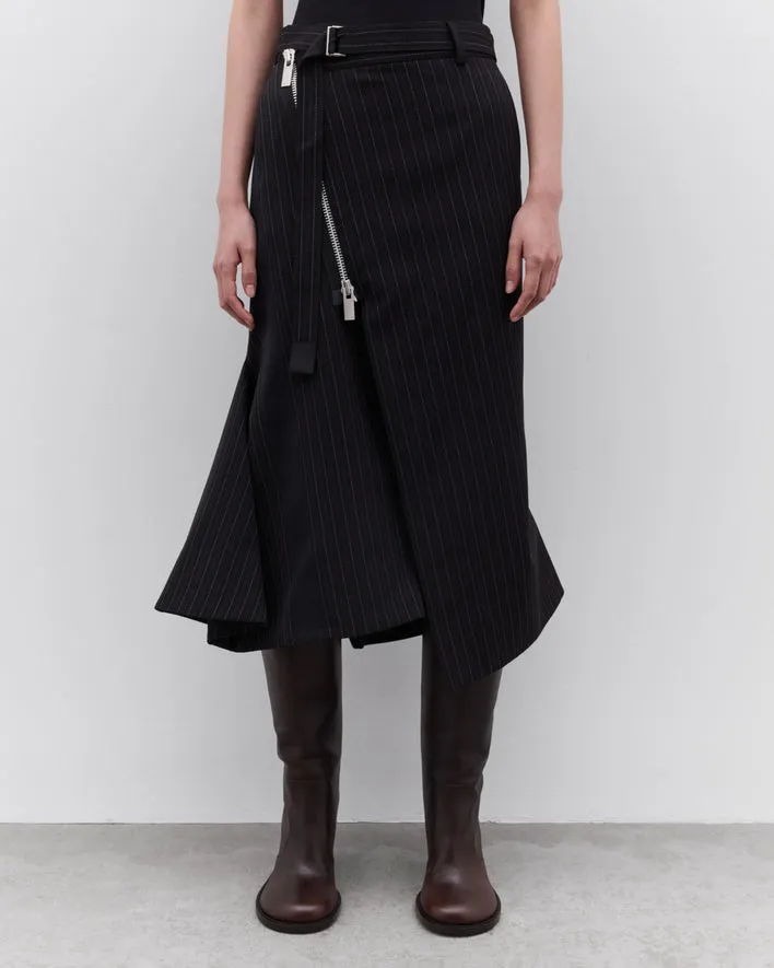 Striped Midi Skirt
