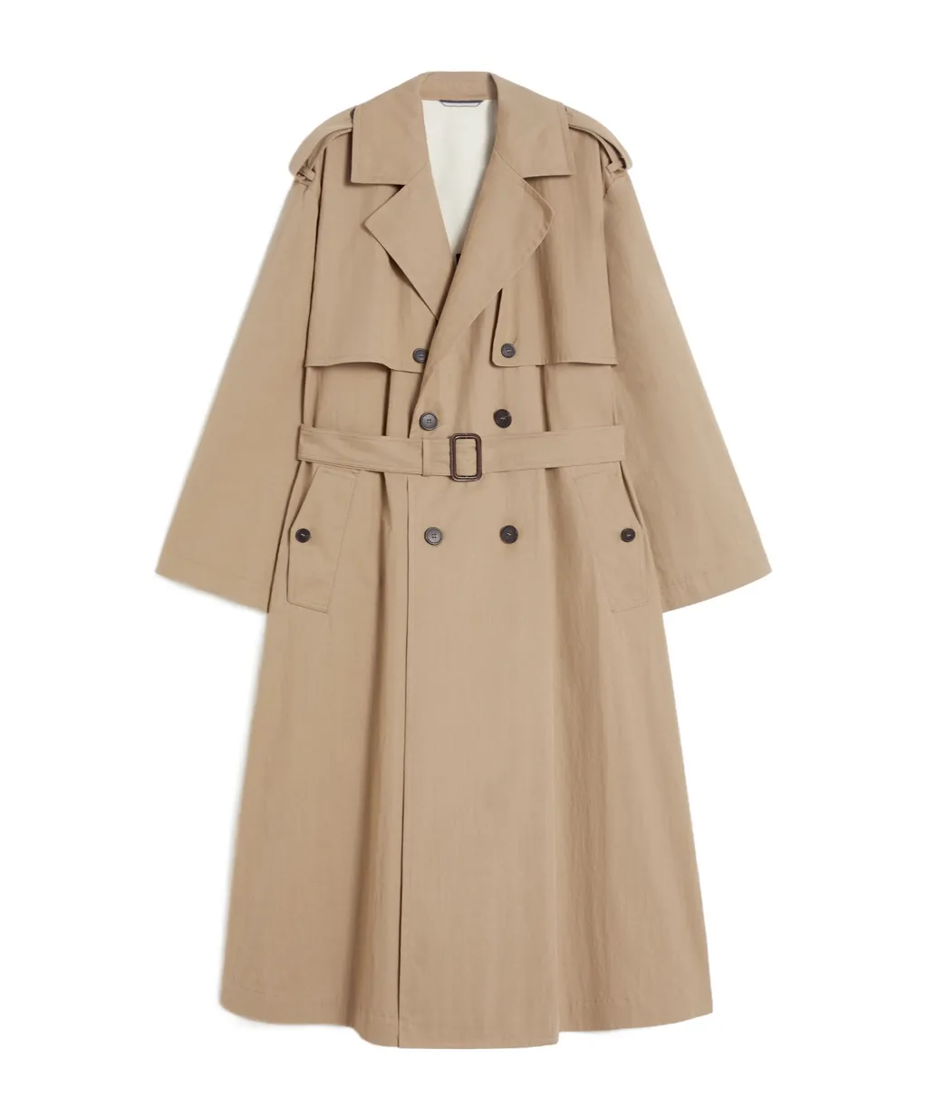 Long-Sleeved Trench Coat