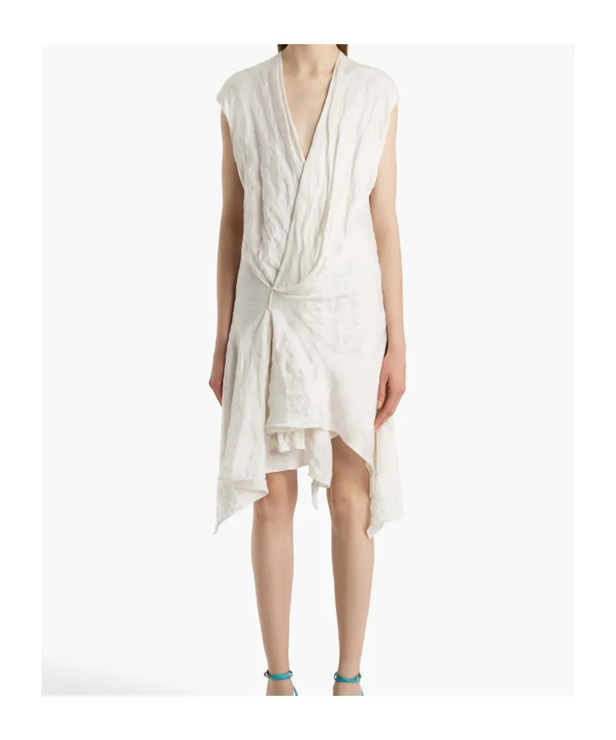 Khaite Merith Cap-Sleeved Mini Dress