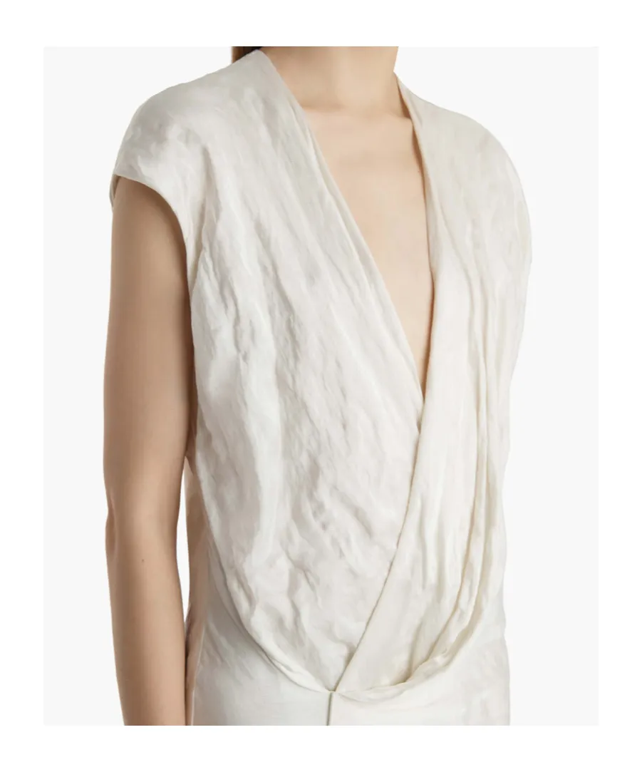 Khaite Merith Cap-Sleeved Mini Dress
