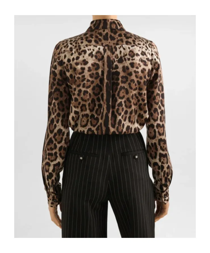 Dolce & Gabbana Leopard Printed Shirt