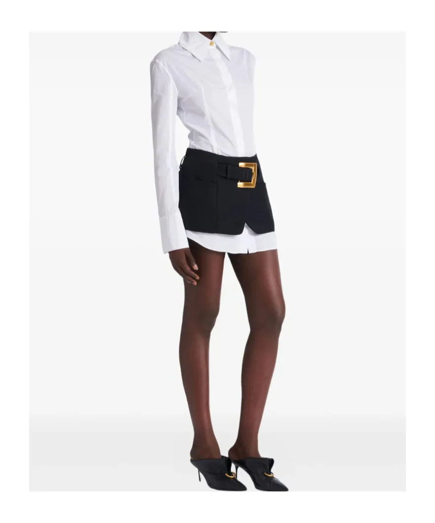 Balmain Anthem Mini Skirt