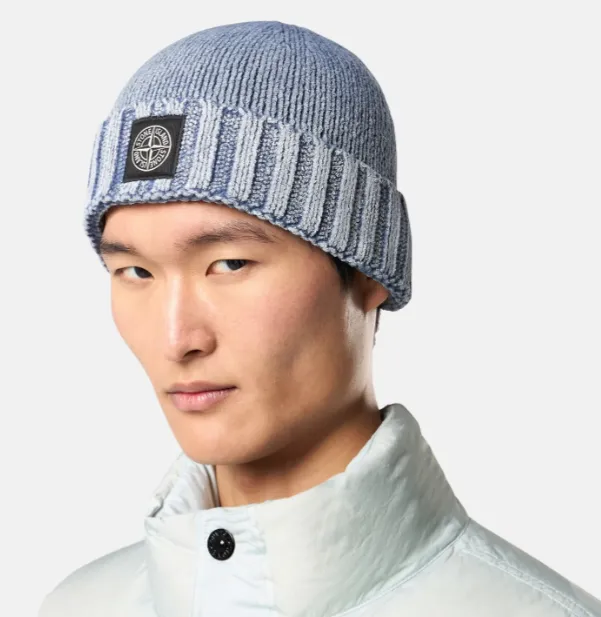 Beanie With Compass Logo Patch