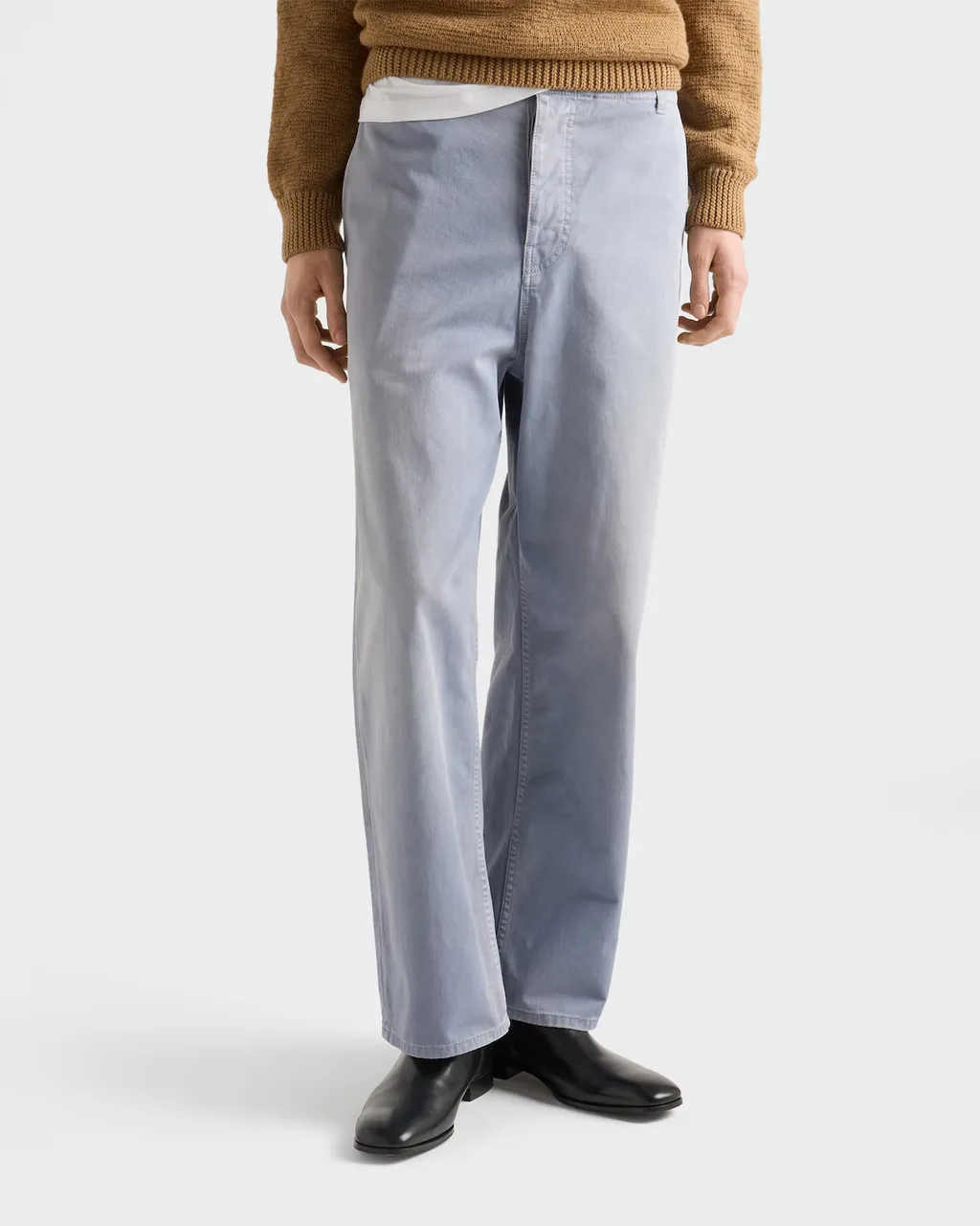 Prada Logo-Patch Chino Trousers