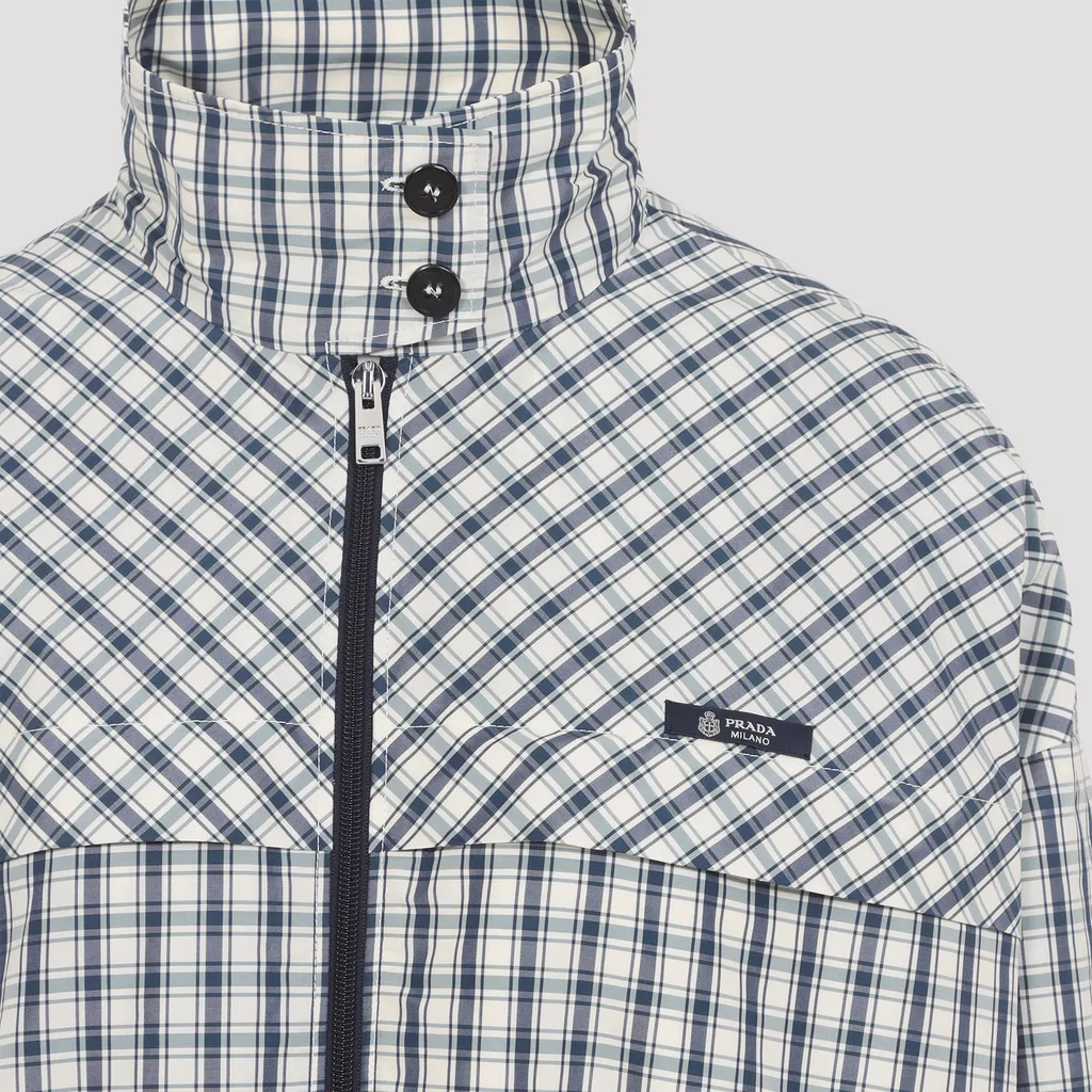Prada Checked Zipped Jacket