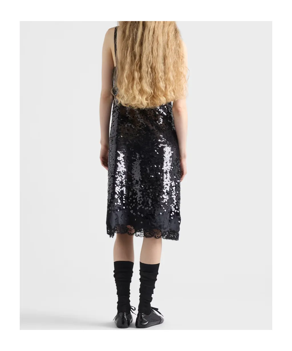 Prada Sequined Sleeveless Dress
