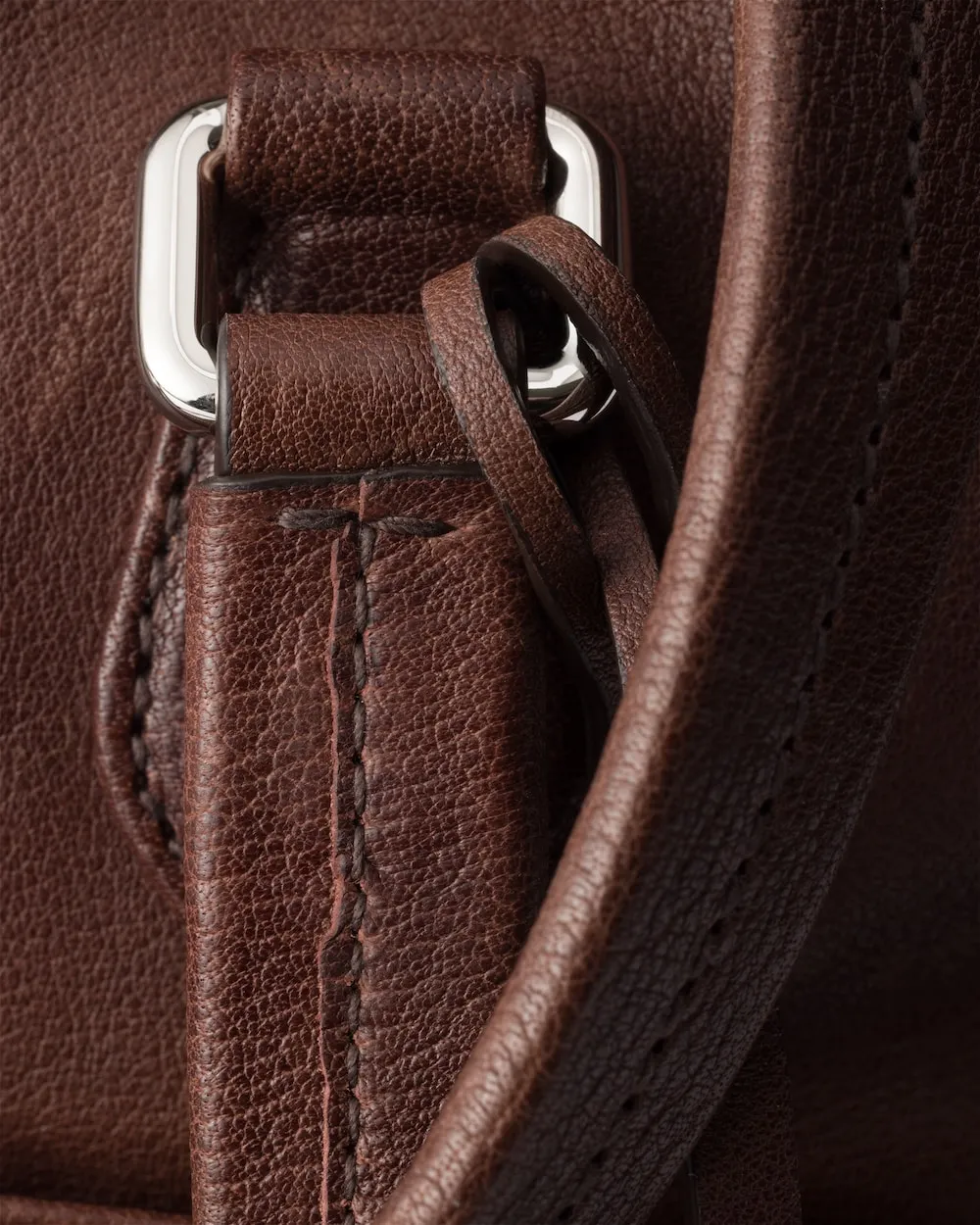 Large Washed Leather Top-Handle Bag