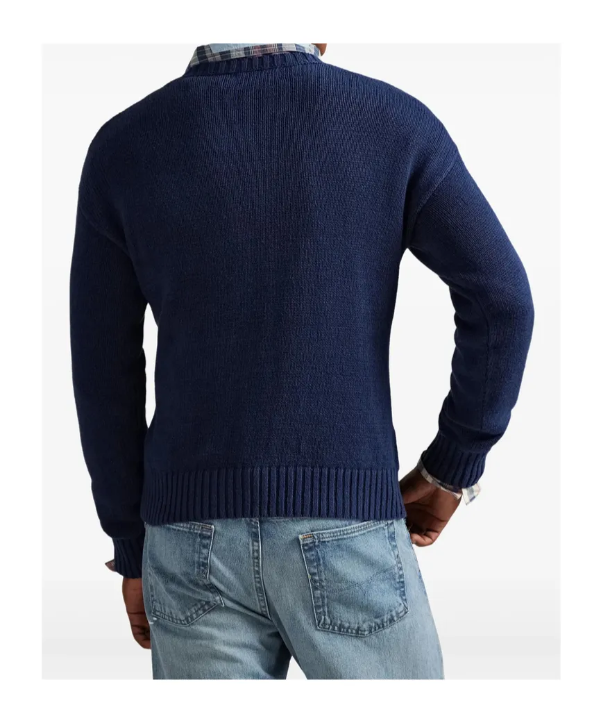 Ribbed-Hem Sweater