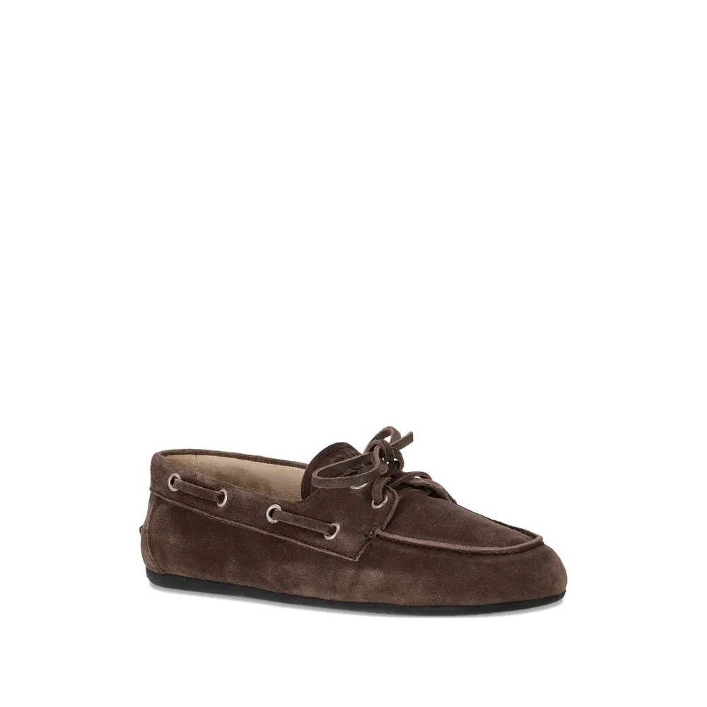 Tie-Detail Suede Loafers